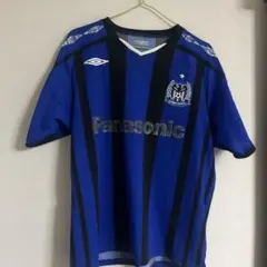 Umbro サッカーシャツ 青 ストライプ