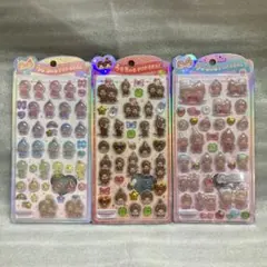 モンチッチ　うるちゅるPOPSEAL（ うるちゅるシール ）３種セット シール