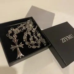 ZIYMUジーム クロスネックレス 箱 미사용 お手入れクロス付き