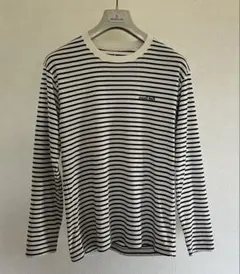 美品 モンベル 機能性 ロンT カットソー M アウトドア キャンプ 白 紺