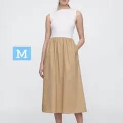 GAP ボートネック ミディワンピース M