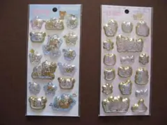 新品・未開封★リラックマ★キラッとぷくぷくエアーシール★２点セット★国内正規品