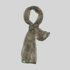 ◎ストール 迷彩 ギャル　Y2K ロング　グランジ　平成　カーキ