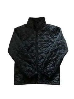 古着　キルティングジャケット　チェック柄　緑青