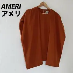 AMERI アメリ　マントスリーブ　ブラウス　テラコッタ　ノースリーブのサムネイル