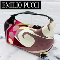 EMILIOPUCCI　エミリオプッチ　ポーチ　ミニハンドバッグ　総柄　ナイロン g1480.jpg