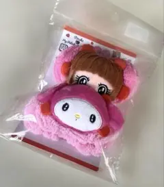 ピノコ&マイメロ　マスコット型洗顔グッズ 吸水アームバンド　ピンクのサムネイル