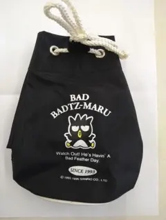【掘り出し物】バッドばつ丸 プチリュック型ポーチ サンリオ 美品 平成レトロ