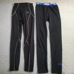 PUMA A.D.ONE gear ブラック インナータイツ　2枚セット