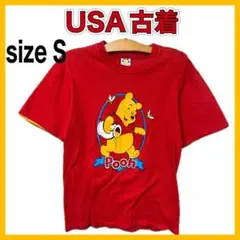USA古着90sDisneyプーさんプリント半袖Tシャツ Sサイズディズニー