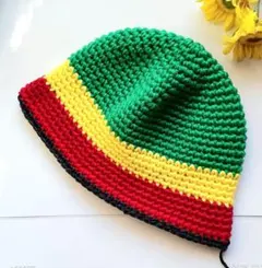 ラスタカラー　3　クラッシャーハット　クロシェハット　バケットハット