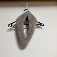 フェイクファーティペット　モカ　ふわふわ　襟巻き　最終価格