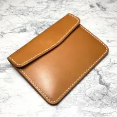 栃木レザー コンパクト財布 本革 ミドルウォレット メンズ レディース キャメル