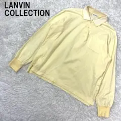 ランバンコレクション 長袖ポロシャツ イエロー コットン L程度 B4639のサムネイル