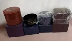 桂由美⭐︎3段重箱＆汁椀＆2段小物入れ うつわ 美味しいなー❣️アイテムグッズ4点S