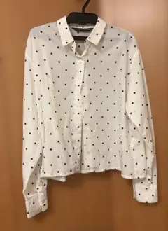 ドット柄 長袖