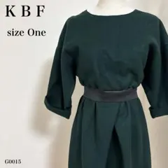 KBF ケービーエフ ハイゲージニットワンピース フォレストグリーン 秋冬 美品