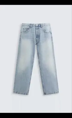 ZARA バギーフィットデニム (ライトブルー)