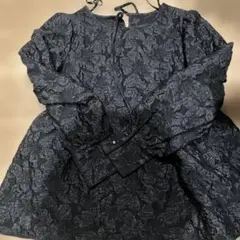 ペプラムブラウス長袖