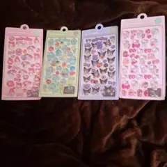 サンリオ　シール　3Dステッカー 4パックセット