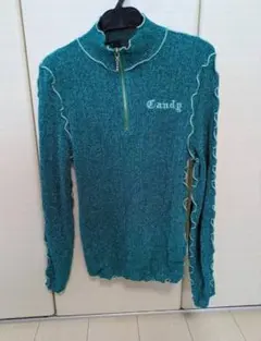新品♥Candy METALLIC RIB TOPS♥完売グリーン