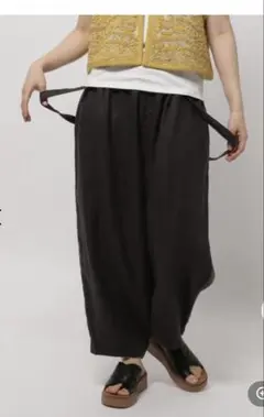 FINEリネンツイルパンツ