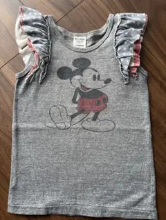 デニムアンドダンガリー　ミッキーマウス フリル付きTシャツ　120 フィスのサムネイル