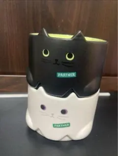 スタバ2020ハロウィン　黒白ネコ　スタッキングマグセット