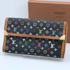 ルイヴィトン モノグラム マルチカラー ポルトトレゾール インターナショナル