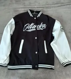 刺繍ロゴ スタジャン 黒