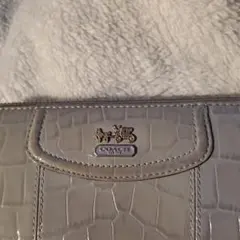 値下げ☆COACH　水色長財布
