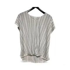 GLACIER グラシア ストライプ 半袖ブラウス Mサイズ