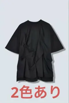 OMMO SATIN DRAPE TANK TOP BLACK - メルカリ