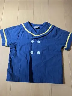 ドナルドダック セーラー襟 半袖シャツ 80cm