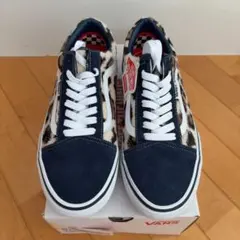 Supreme Vans スニーカー ネイビー/レオパード Supreme × Vans Leopard Old Skool 