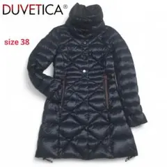 DUVETICA RIFEO 光沢 ラムレザー ダウン ブラック M DUVETICA RIFEO 光沢 ラムレザー ダウン ブラック M
