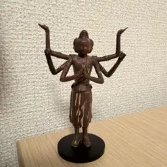 海洋堂　仏像フィギュア　仏像立体図録　廻　阿修羅　木彫タイプ　＋雷神（オマケ）のサムネイル
