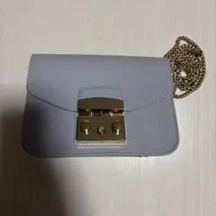 FURLA ライトグレー ショルダーバッグ