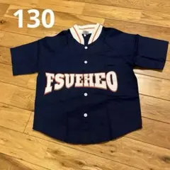FSUEHEO 半袖シャツ ネイビー　 130 ダンス衣装　ベースボールシャツ