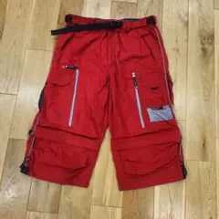 90s Vintage ペインター カーゴ バギーパンツ ショーツ ギミックのサムネイル
