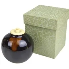 ⁠【茶道具】文琳茶入 仕覆・牙蓋（蓋）付き 濃茶器 お稽古⁠