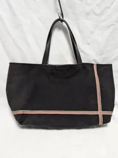 ハンドメイド ブラック トートバッグ