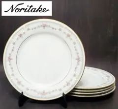 新品 ノリタケ お皿 6枚セット 薔薇柄 金彩 ディナープレート ブランド食器 Noritake - 新品 ノリタケ 6枚セット お皿 薔薇柄 金彩 ディナー