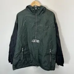 ヴィンテージ アノラックジャケット ナイロン グリーン 古着 ビッグシルエット