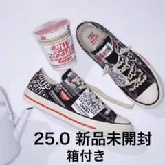 限定 コンバースオールスター カップヌードルコラボスニーカー 25.0cm 新品