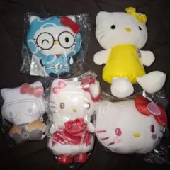 ハローキティ　マスコットぬいぐるみ　5点セット
