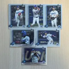 中日ドラゴンズ　Topps chrome NPB2025 6枚セット