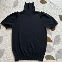 ハイネック 半袖 ニット