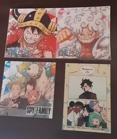 漫画本の特典　ツインステッカーとステッカ