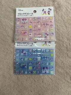 ミッキー ミニー ブロックシール 2シートセット